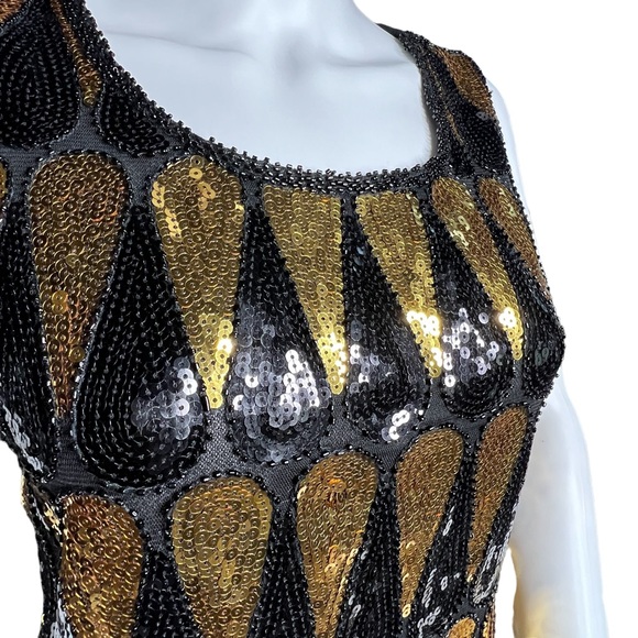 Sequin Art Deco party tank - Picture 4 of 7
